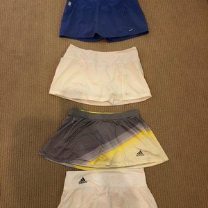 Adidas and Nike Tennis Skirts